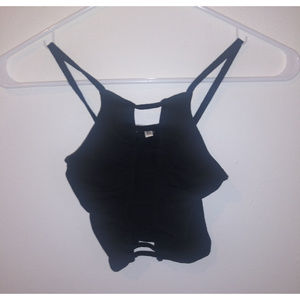 Truly Madly Deeply Women's Black Crop Top